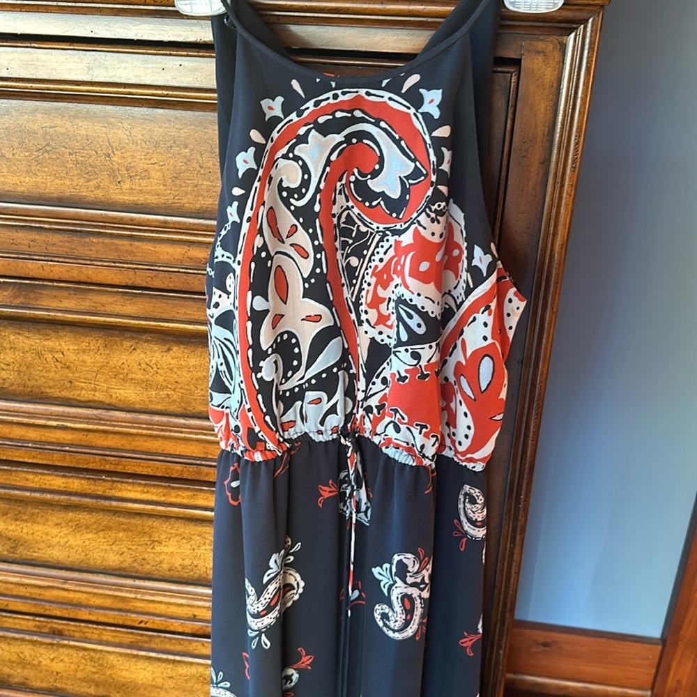 Beautiful loft dress with tie waist size m